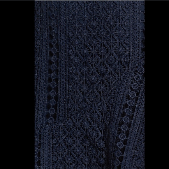 NWT Chelsea28 Tie Strap Lace Mix Dress Navy Sapphire [ SZ XS ]‎ - Picture 3 of 6